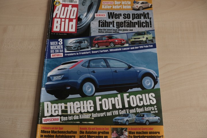 Deckblatt Auto Bild (34/2003)